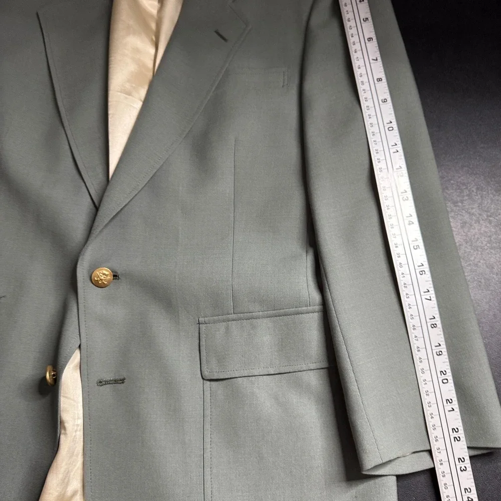 Hart‎ Schaffner Marx Jack Nicklaus Blazer Sport Coat Mens 41R Gray Gold Buttons